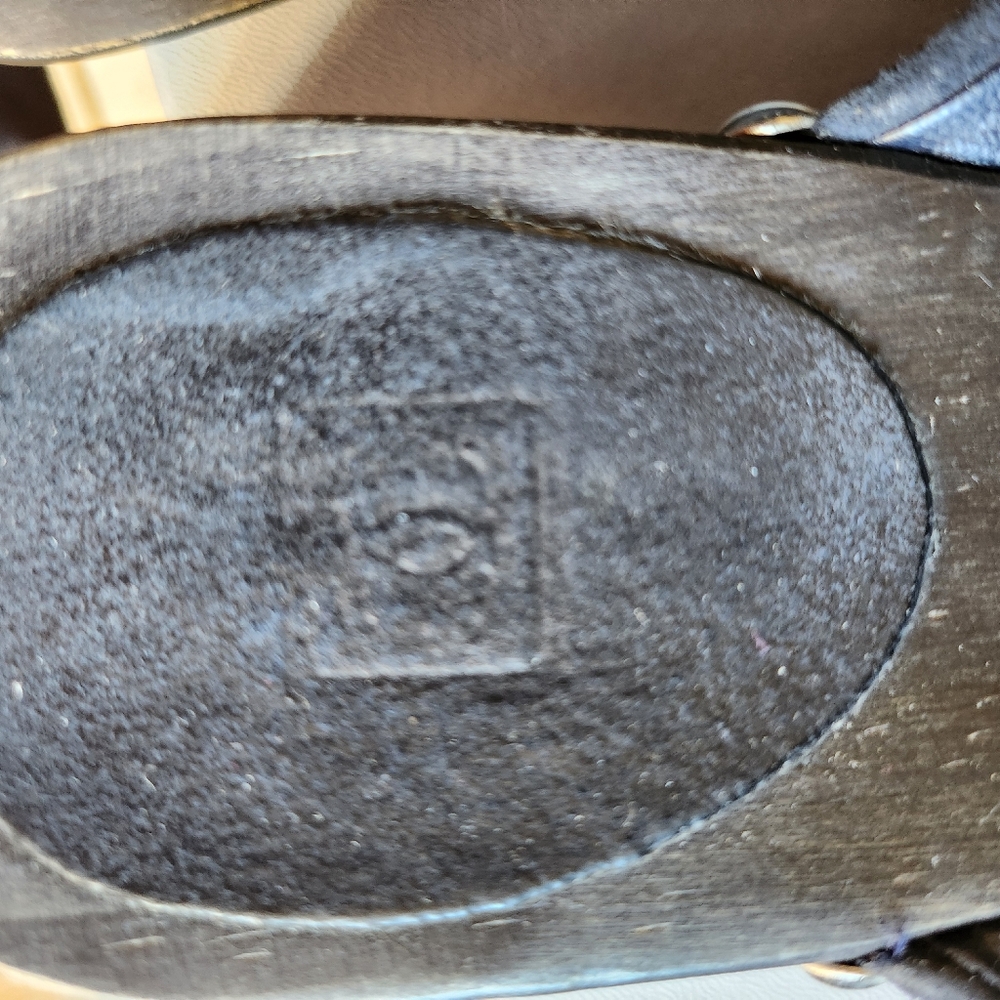 Chanel Mules Suede Navy Blue - Picture 6 of 10